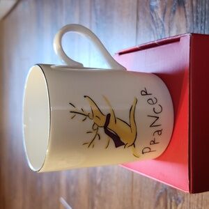 Pottery Barn Vintage Collectible Reindeer Mug "Prancer"